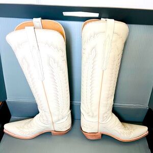 Lucchese Priscilla Boot size 9, Glitz Cream